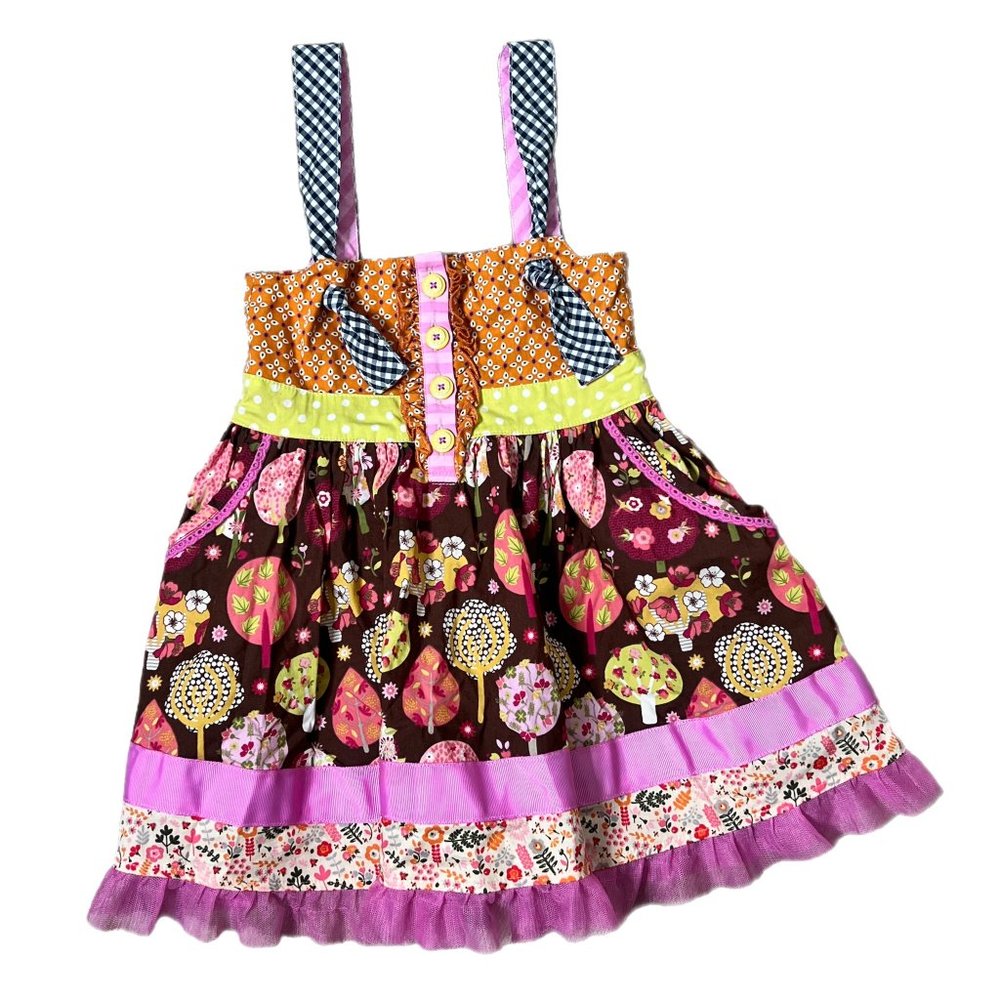 Matilda Jane knot dress, size 2, Fall Spinning With Joy Knot Dress Make Believe